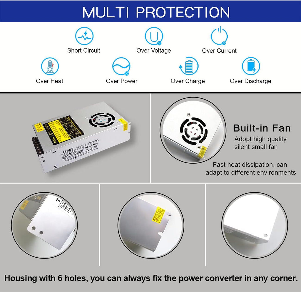 110V/220V to DC 12V 20A 240W Switching Power Supply B71823