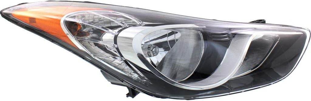 Headlight Assembly Passenger Side Halogen Sedan B7270