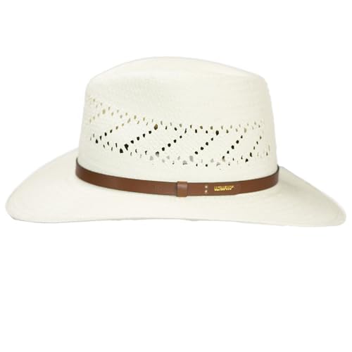 Vented Straw Fedora Hat H65380