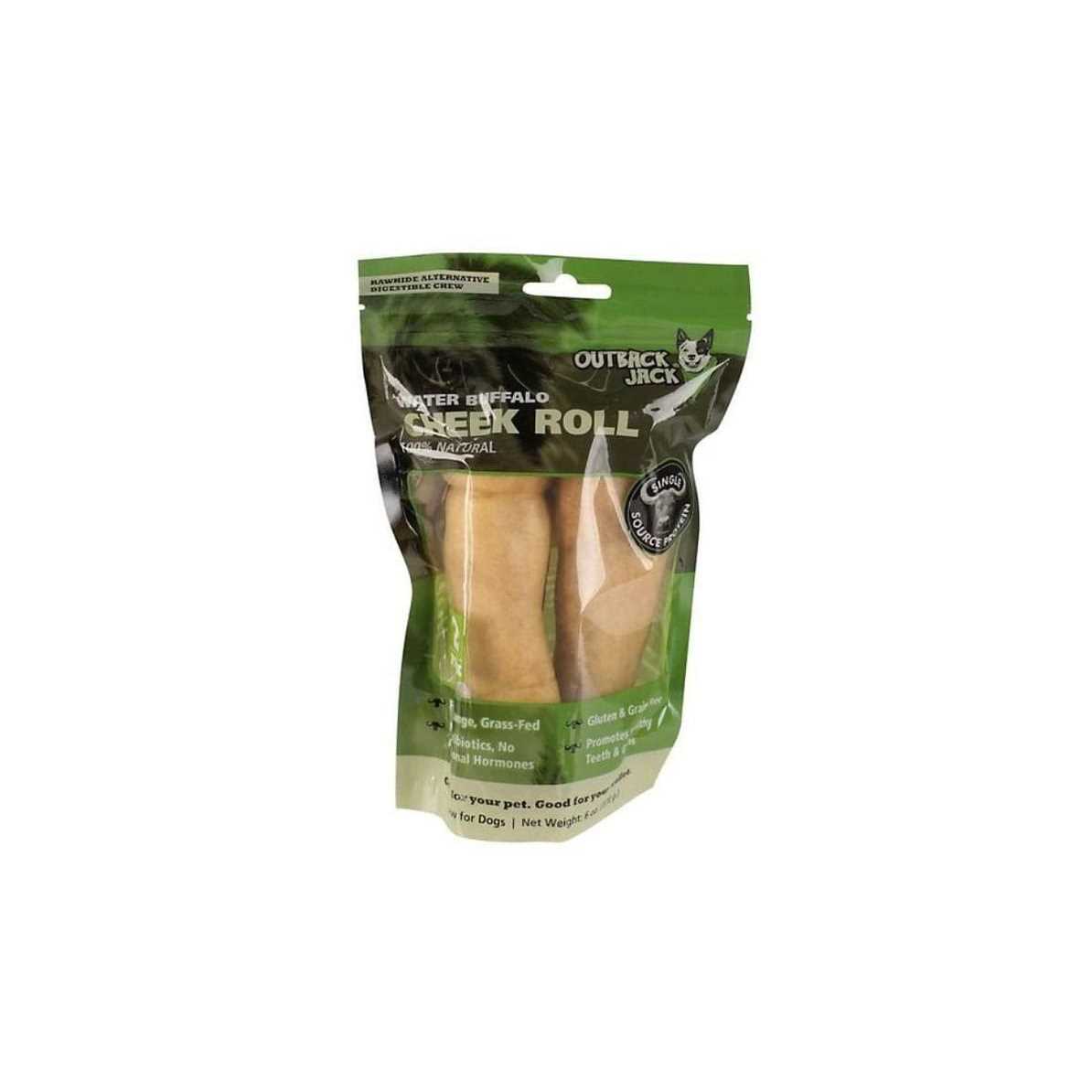Water Buffalo Cheek Roll Dog Chew Treats P5763