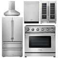 36 Electric Range, Range Hood, Refrigerator, Dishwasher, Wine Cooler E2890