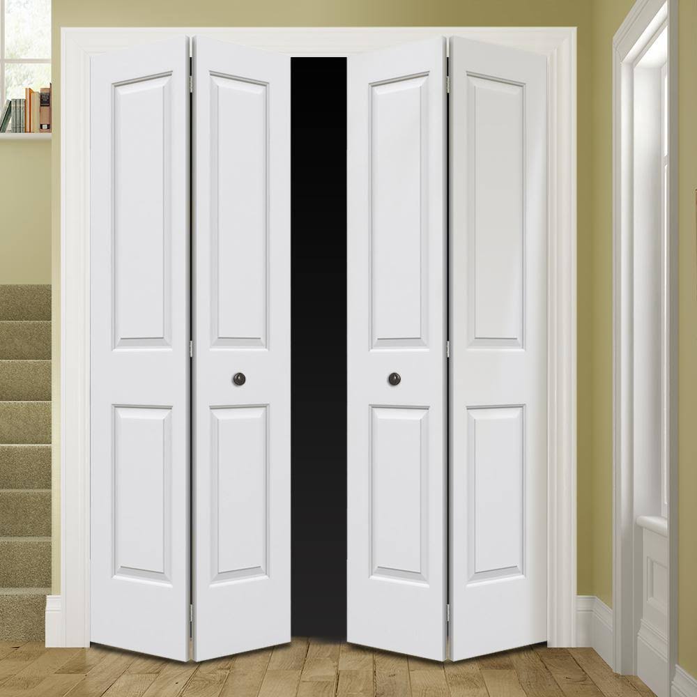 72 in. x 80 in. Primed Smooth Composite MDF Closet Bi-Fold Double Door U42828