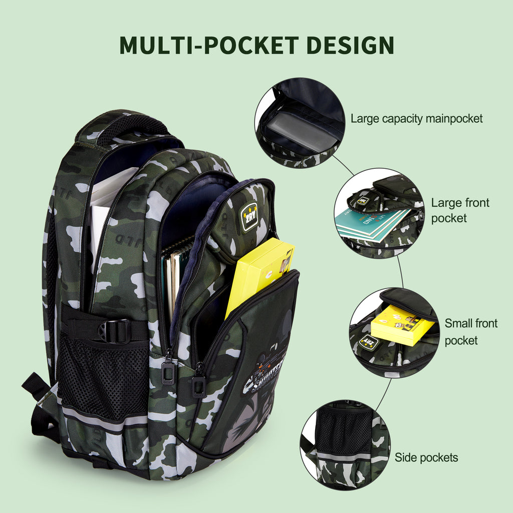 Wheeled Backpack Rolling Daypack Trolley School Bag E344162