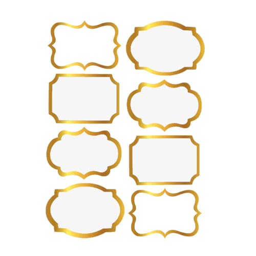Gold Name Tag Stickers 2x3 inch 200 Pcs S260114