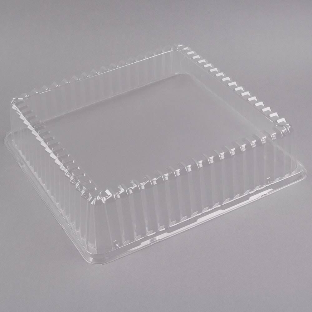 Clear Plastic Square Dome Lid - 40/Case I544