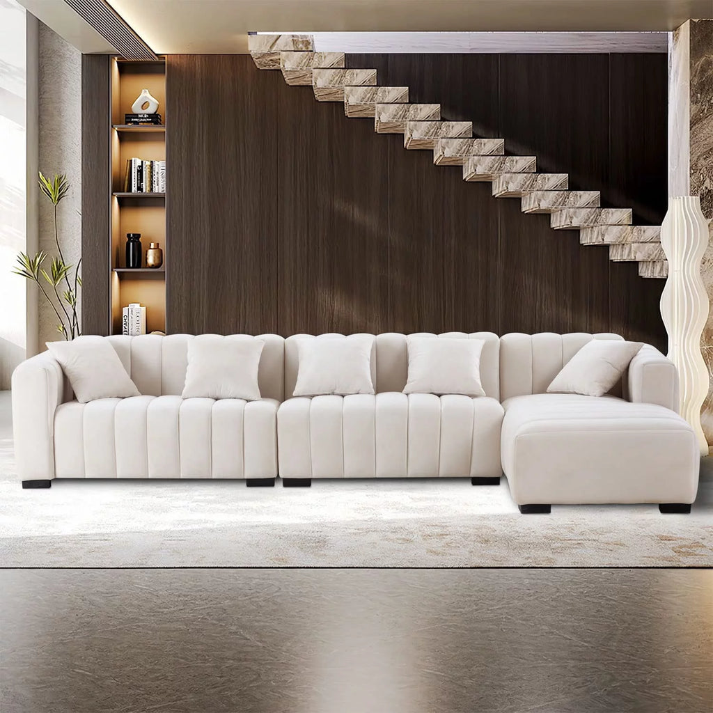 139" L Shaped Sectional Sofa with Ottoman D477350