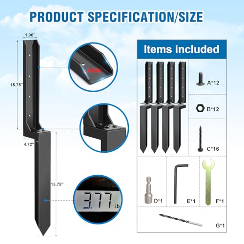 Heavy Duty Fence Post Repair Kit M199