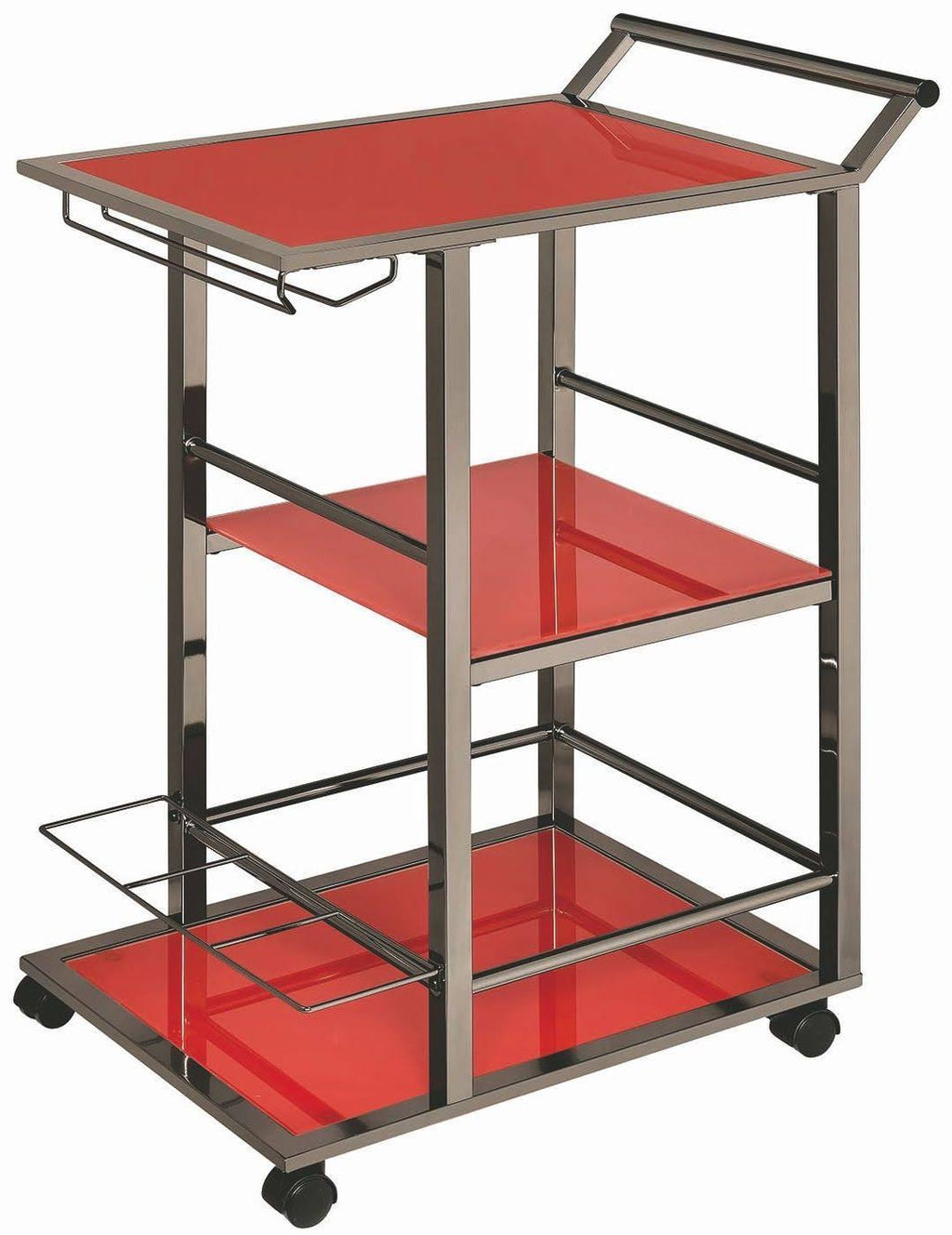 Red Serving Cart X719