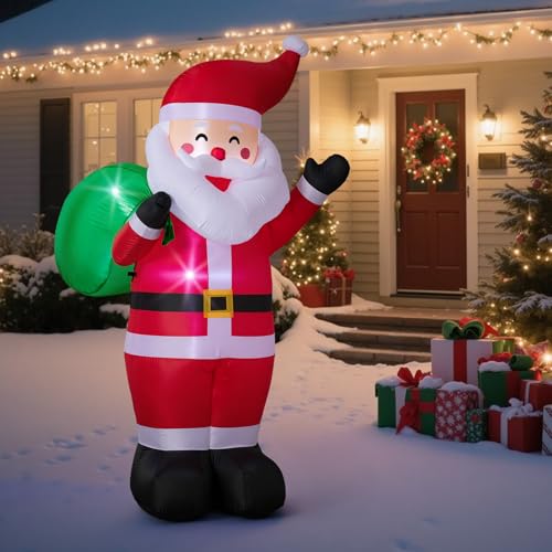 8FT LED-lit Inflatable Santa Claus Decoration G65091