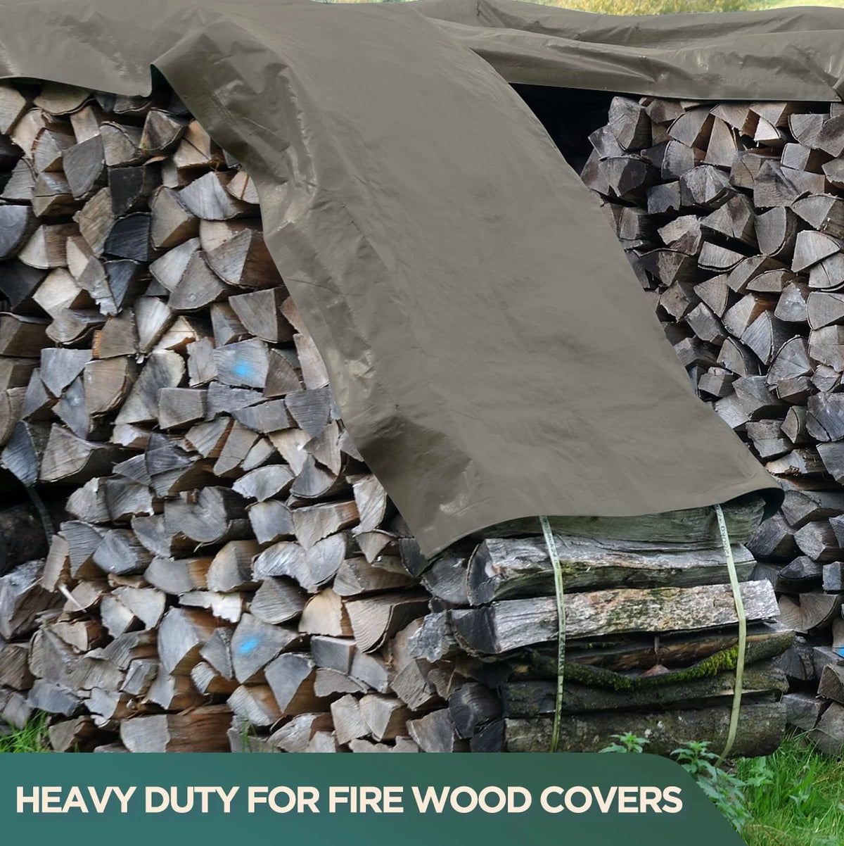 White 6 by 8 Feet Waterproof Canvas Tarp with Rustproof Grommets F6870