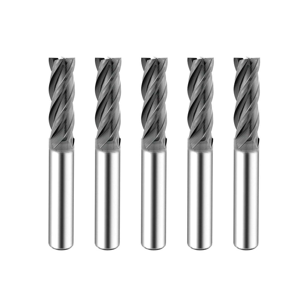 Carbide Square End Mill 4 Flute 5/16 5 Pieces X592869