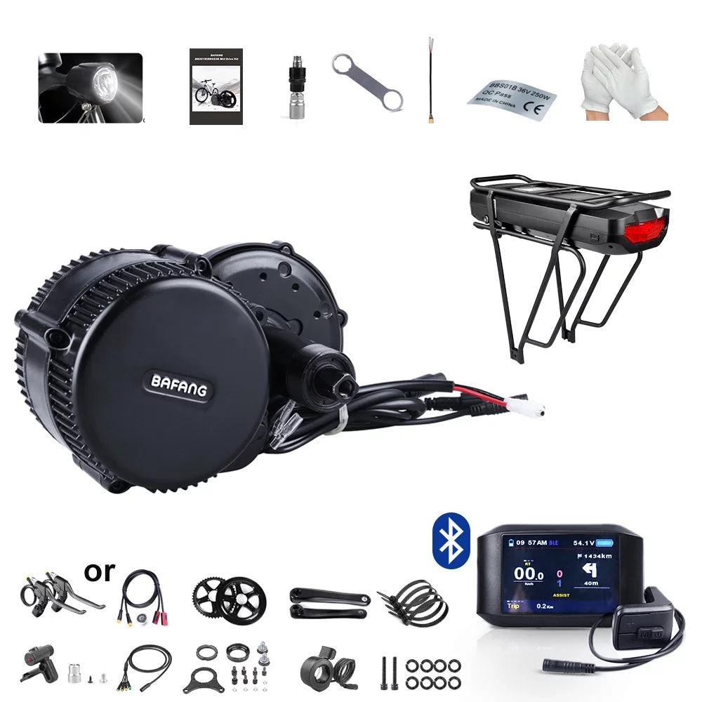 48V 750W Mid Drive Electric Bike Motor Conversion Kit with Optional Battery D97232