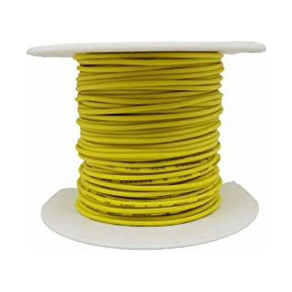 22 AWG Solid Copper Wire with Yellow PVC Insulation Y394