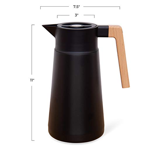 68 Oz Stainless Steel Insulated Coffee Carafe with Tea Infuser and Strainer N539