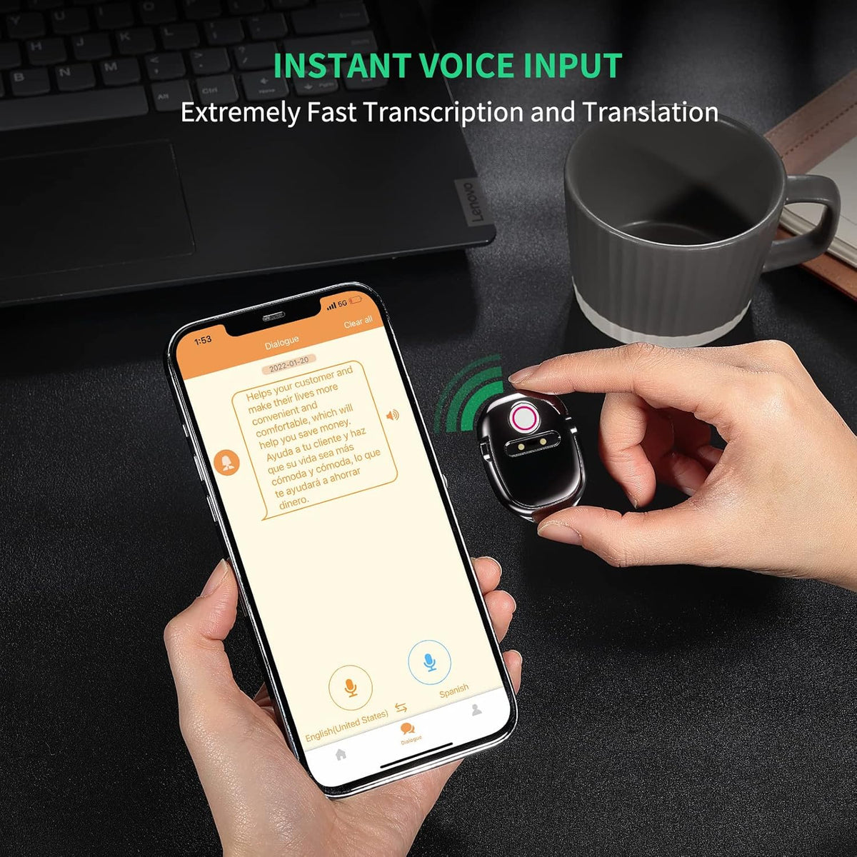 Portable Instant Voice Translator Device E41421