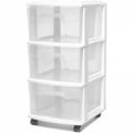 3 Drawer Cart with Casters, Set of 2 Q6566
