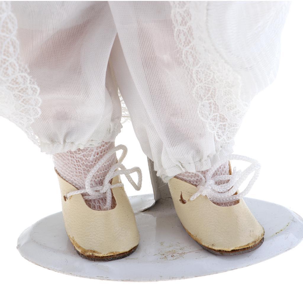 12inch Porcelain Doll with Lace Dress & Stand P191