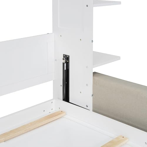 Queen Size Gray Murphy Bed with Sofa Cushion Z825373