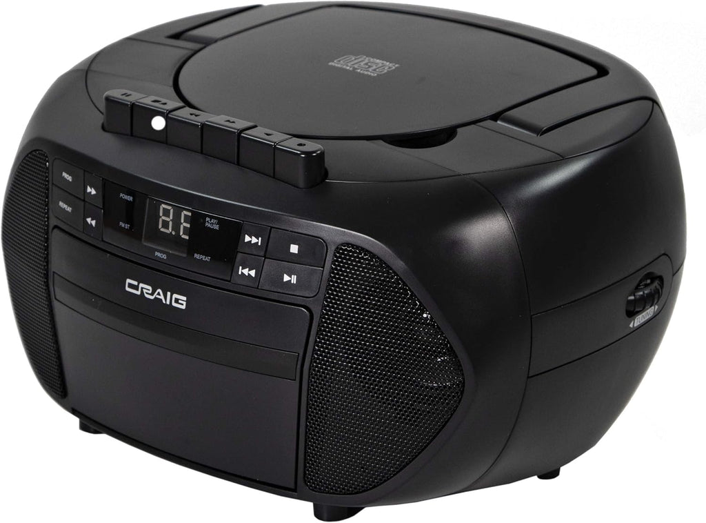CD Boombox with AM/FM Stereo Radio and Cassette Player/Recorder Pack of 2 B96239