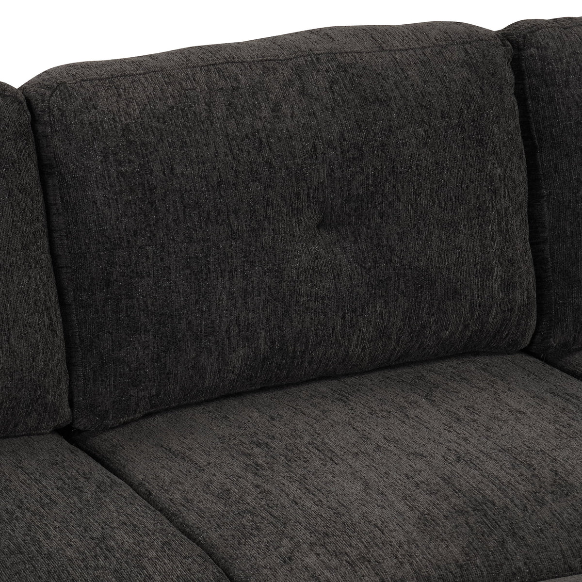 Black Reversible Pull-Out Sectional Sofa Bed with Storage Chaise I267