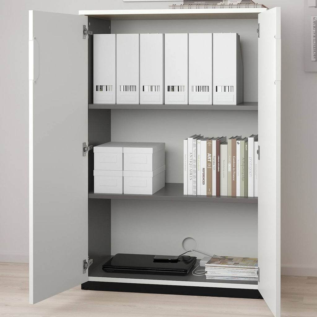 White Cabinet with Doors X73543