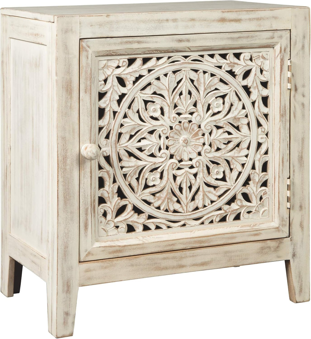 Vintage White Accent Cabinet or End Table M467019