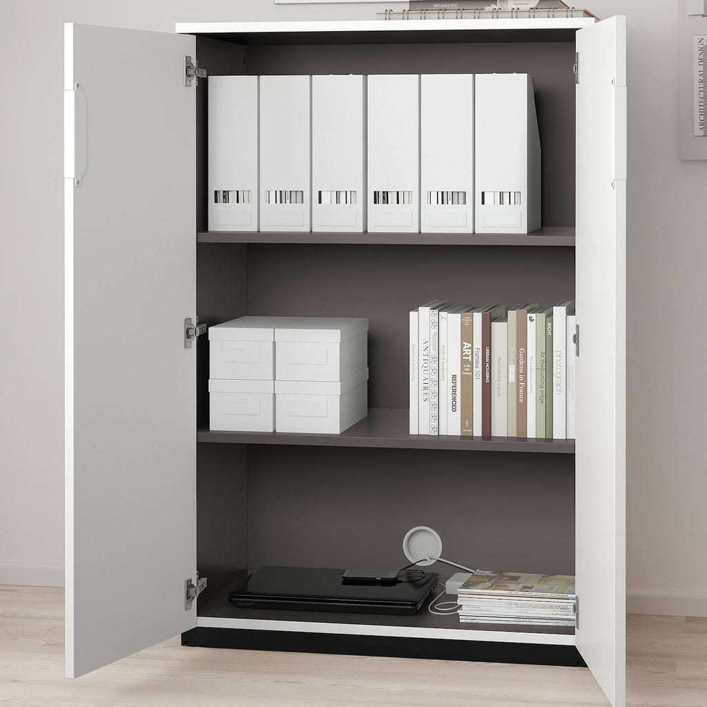 White Cabinet with Doors X73543