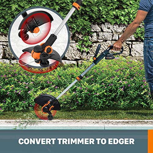 20V Cordless String Trimmer & Edger with Battery and Charger C499