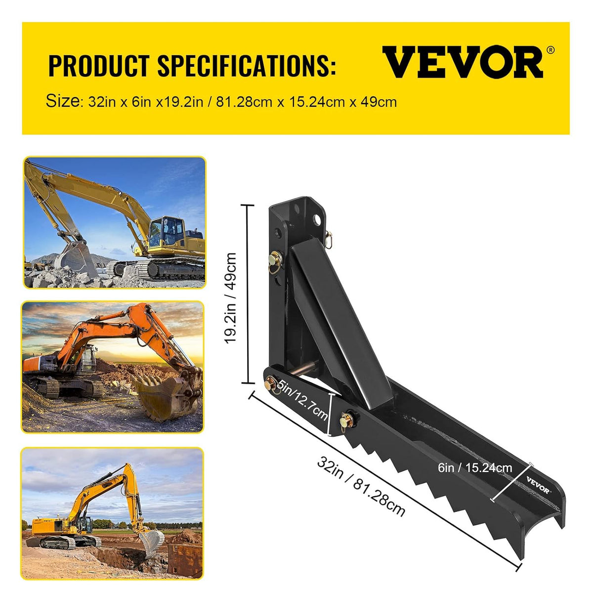 32 inch Backhoe Excavator Thumb Attachment Adjustable Weld On O18854