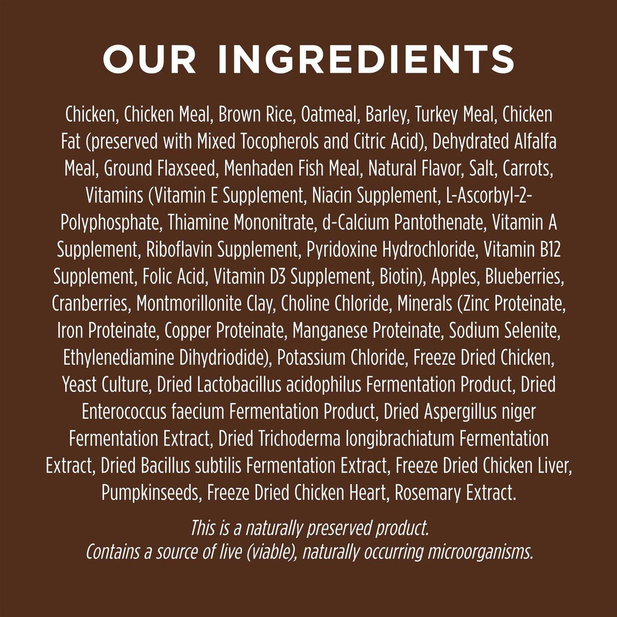 Chicken & Brown Rice Recipe Dry Dog Food J15134