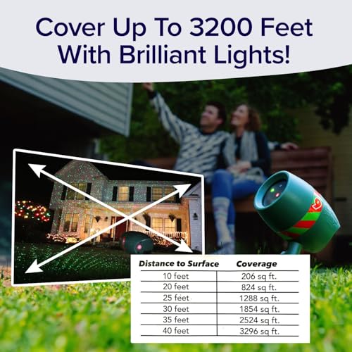 2 Pack Outdoor Christmas Laser Projector with Remote C4158