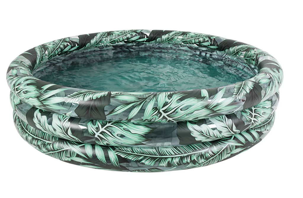 Round Soft-Sided 3-Ring Inflatable Kiddie Pool W8962