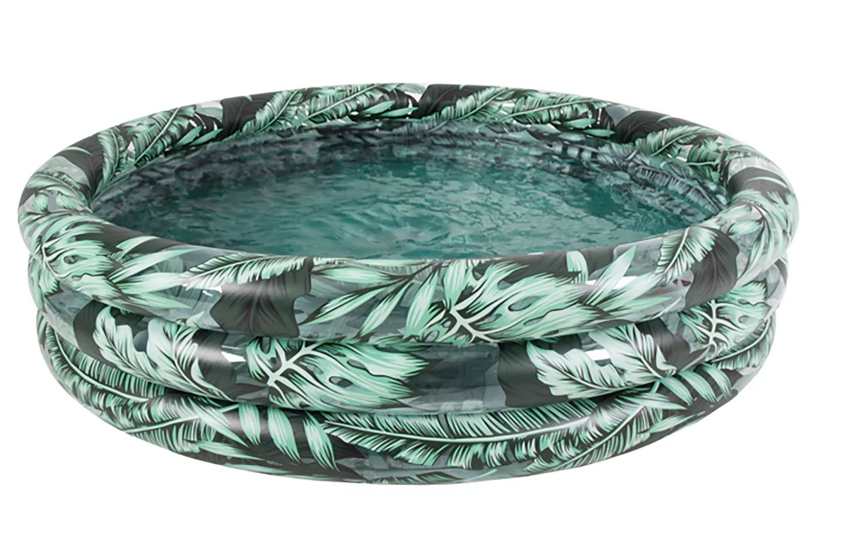 Round Soft-Sided 3-Ring Inflatable Kiddie Pool W8962