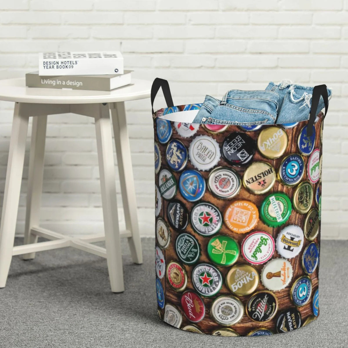 Laundry Hamper with Handles Round Laundry Basket P51933