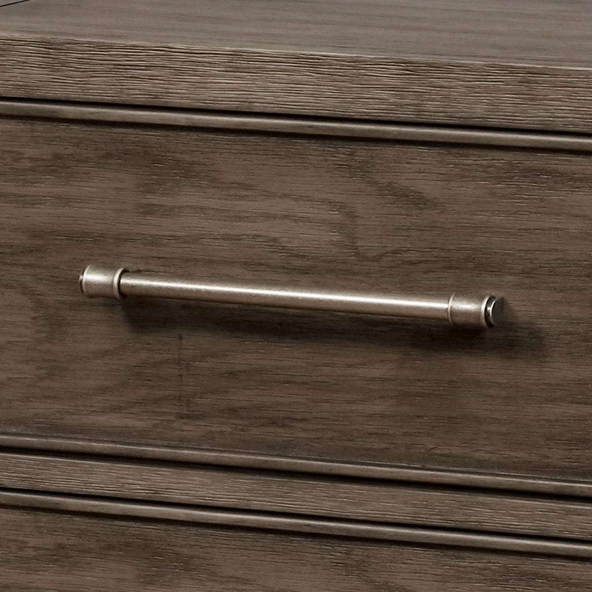 Grey Solid Wood 2-Drawer Nightstand C882872