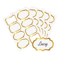 Gold Name Tag Stickers 2x3 inch 200 Pcs S260114