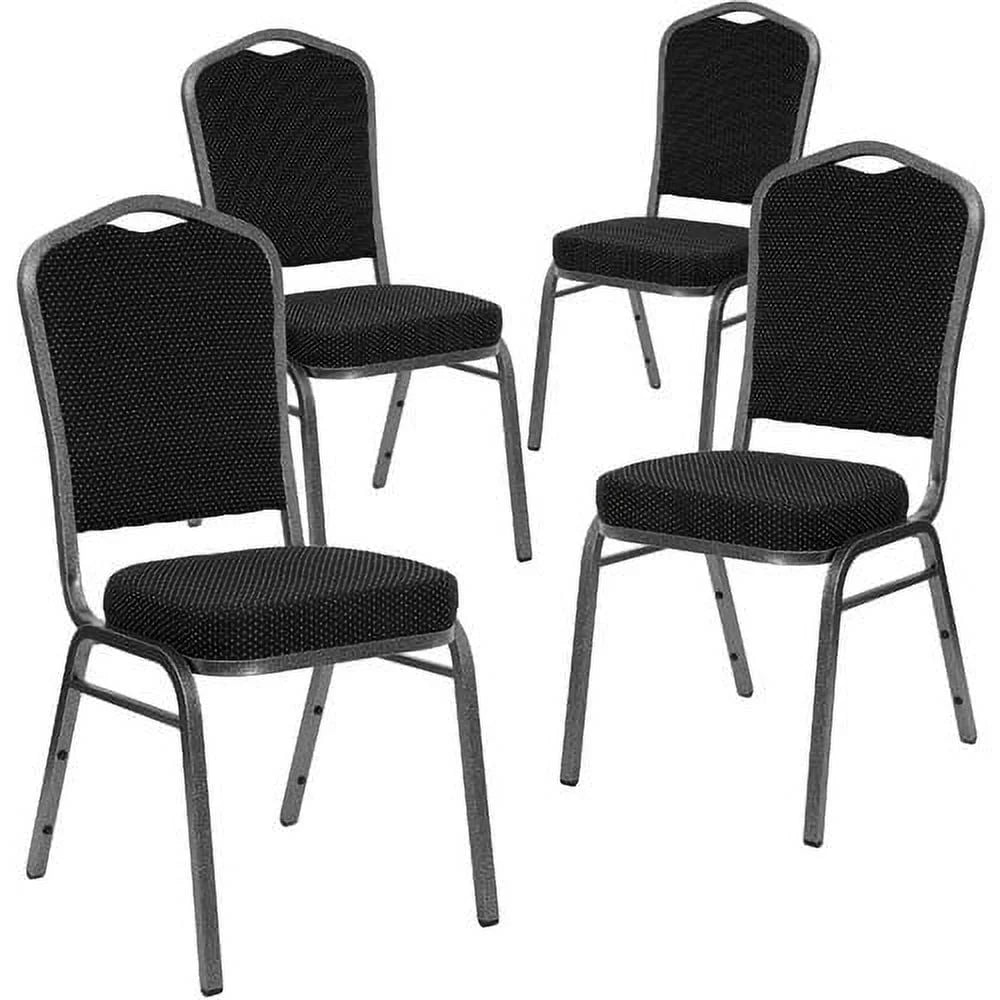 4 Pack Gold Diamond Patterned Fabric Stacking Banquet Chair A60246