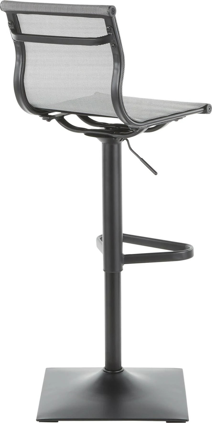 Black Silver Barstool U70792