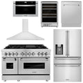 48 Dual Fuel Range, Range Hood, Refrigerator, Microwave Drawer, Dishwasher and Wine Cooler N45523