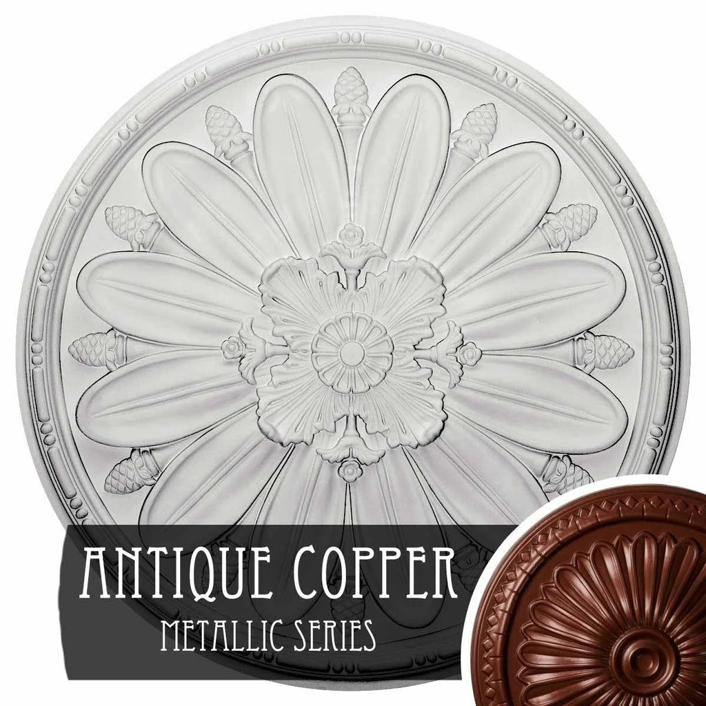 Ultra Pure White Crackle Ceiling Medallion X1898