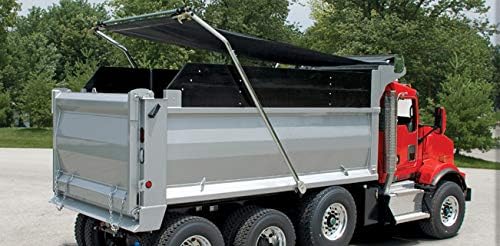 7' x 21' Double Pocket Dump Truck Tarps 18Oz Solid Vinyl O203