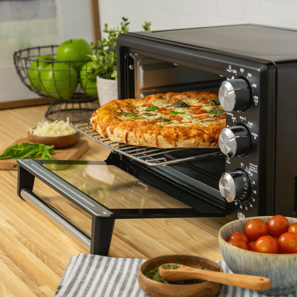 4-Slice Convection Toaster Oven, Matte Black T87067