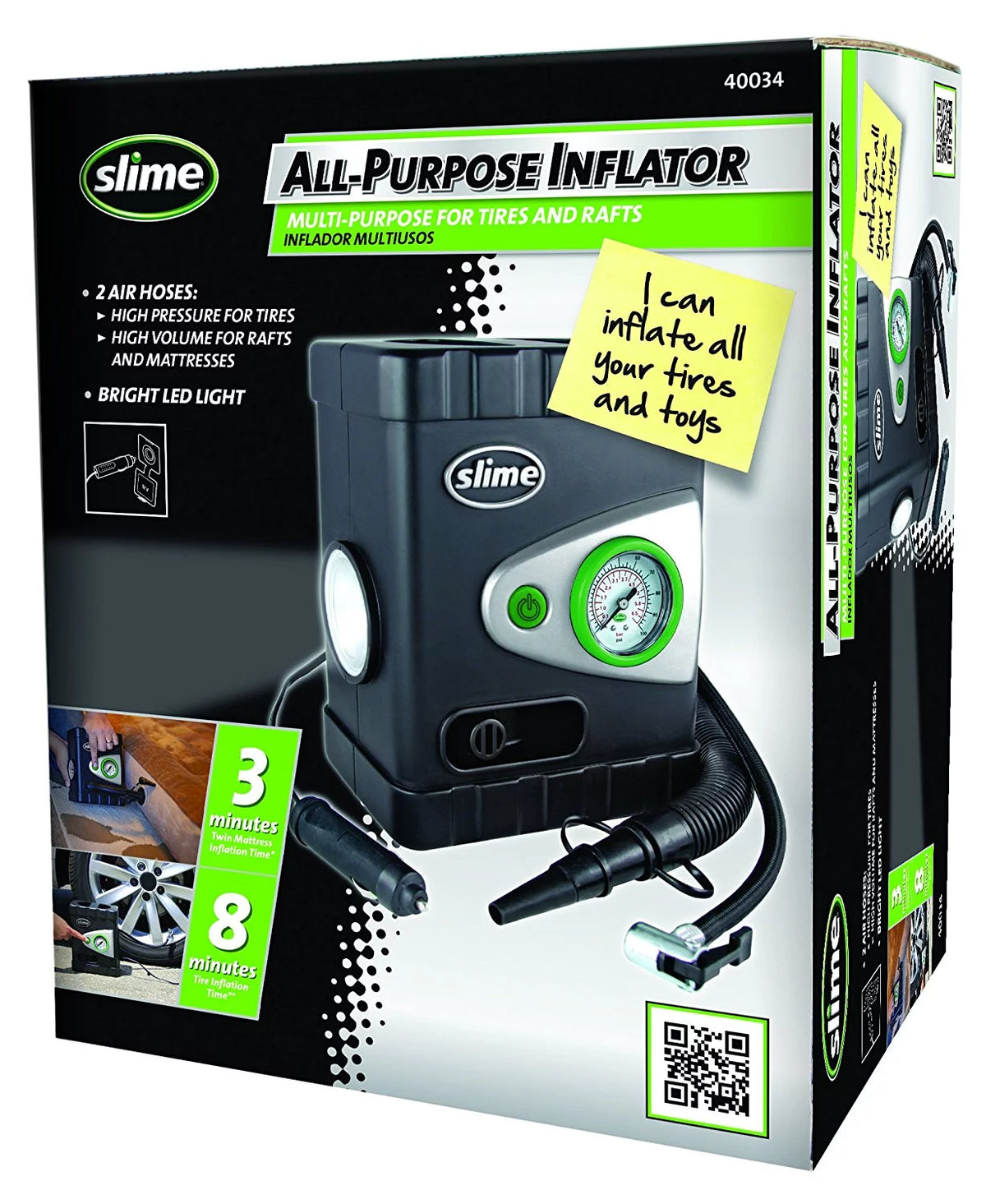 12V Dual Raft Pump Tire Inflator W37724