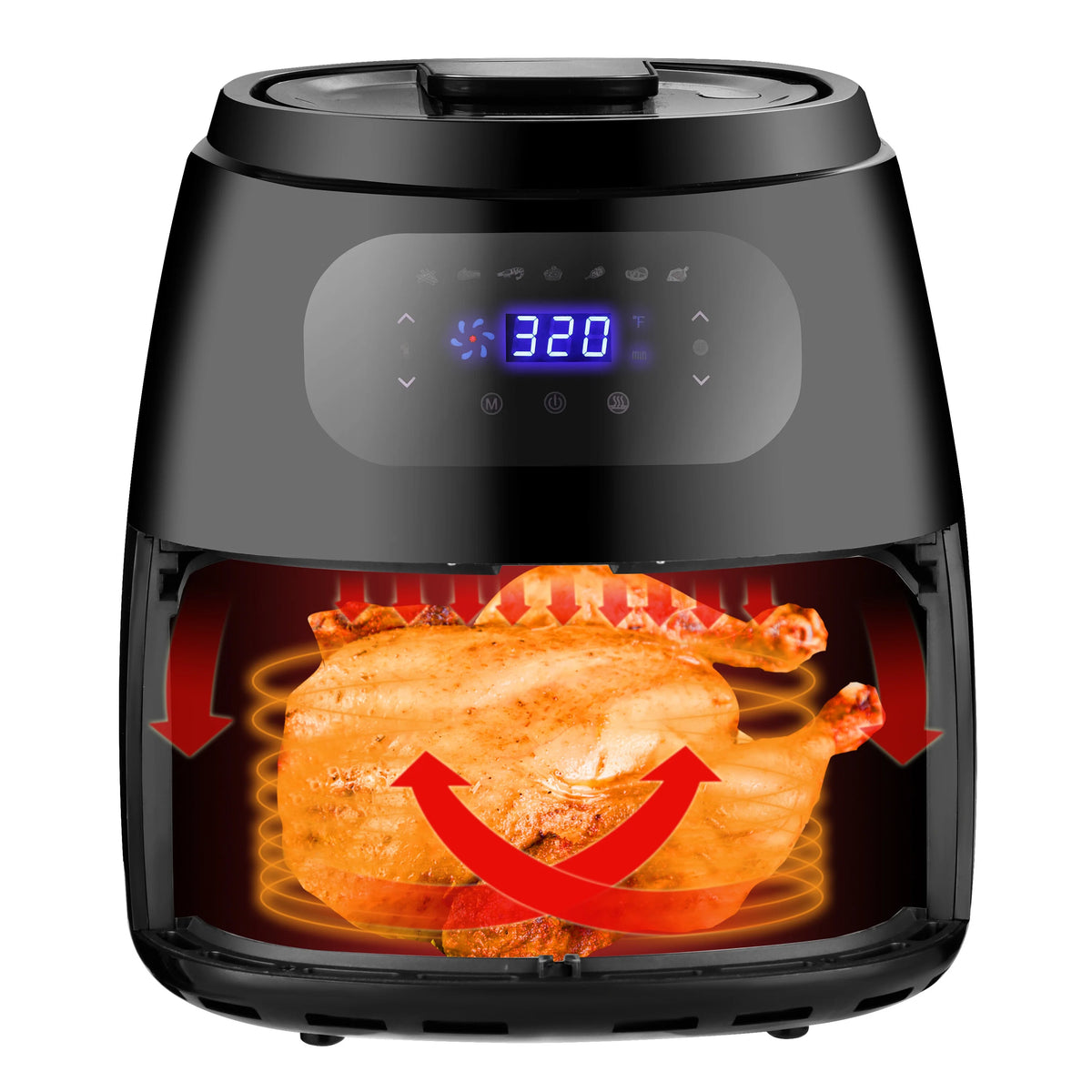 1700W Digital Multi-Functional Air Fryer 7.6 Qt U1668