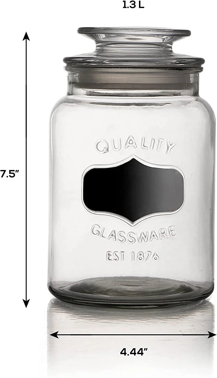 Clear Glass Food Storage Containers Set of 3 L698
