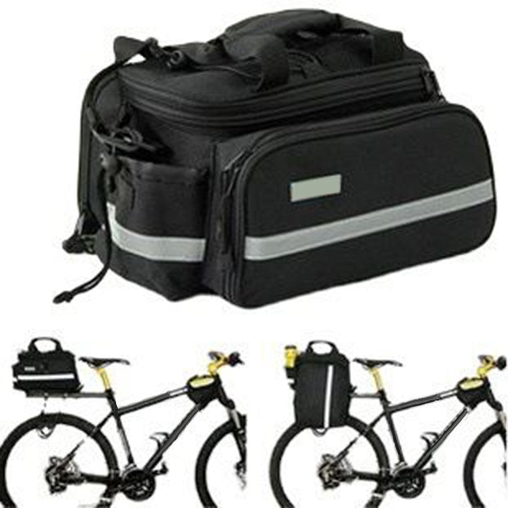 Bicycle Rear Rack Trunk Storage Bag with Reflective Strap T504