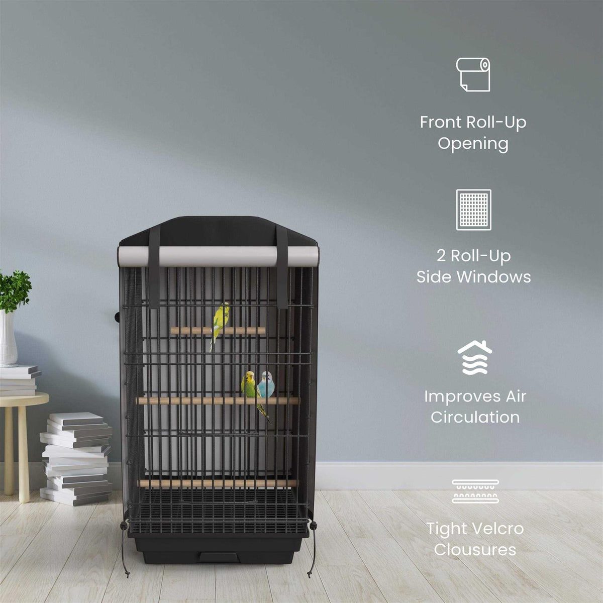 Blackout Bird Cage Cover 51 inch x 38 inch x 23.5 inch Q958
