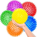 4.5'' Squeaky Dog Toy Balls, Spiky Dog Balls, Durable Puppy Chew Toys, BPA Free Non-Toxic (Purple) L960432