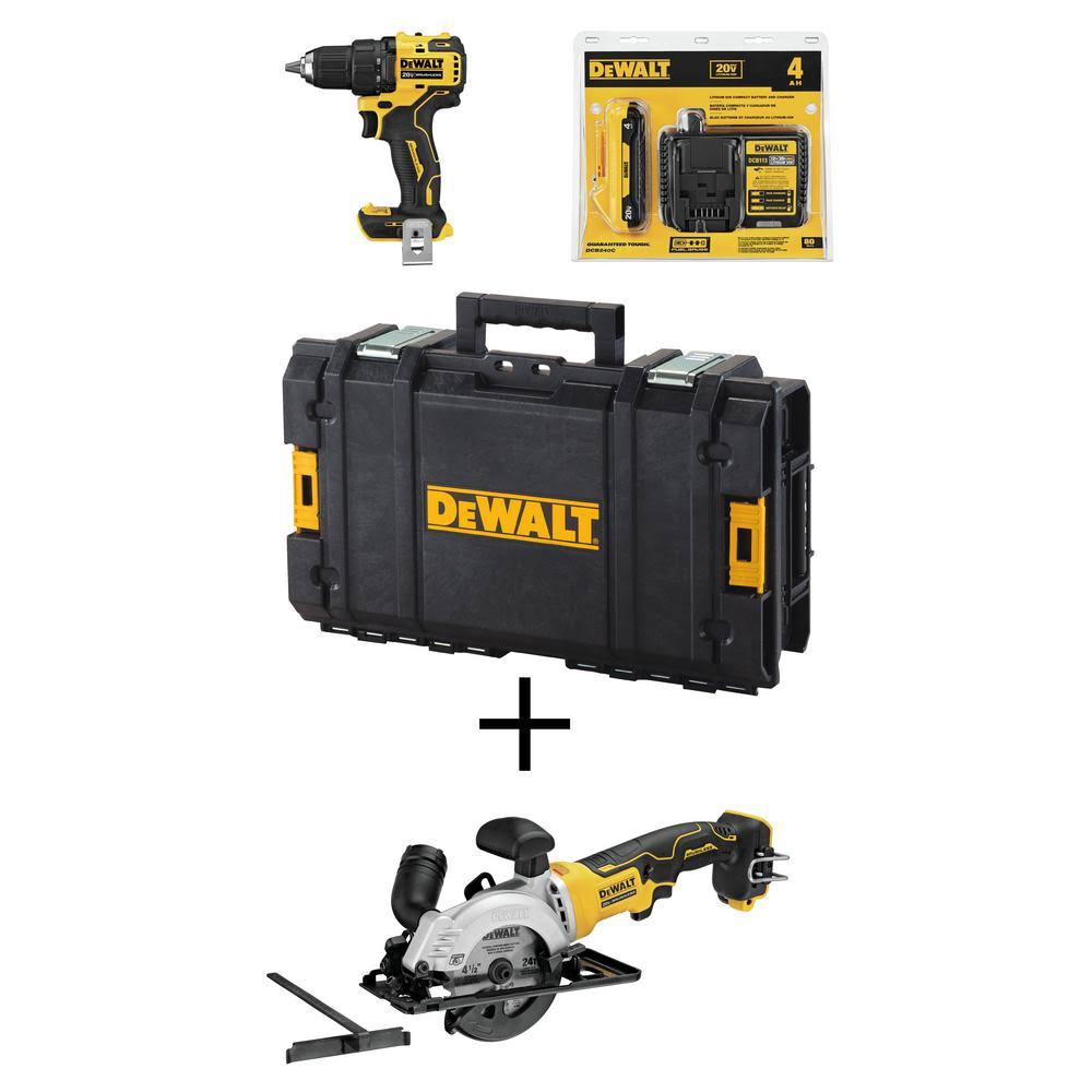 Cordless 1/2 in. Drill/Driver Kit with Toolbox and Bare Circ Saw X126