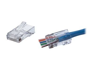 CAT-6 Feed-Thru RJ45 Mod Plugs 100 count S685